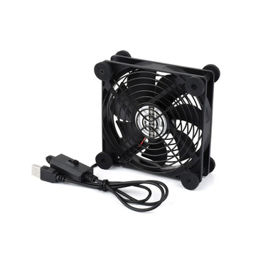 USB-5-V-120-mm-Leiselüfter, 3 Stufen, PWM-Steuerung, hoher Luftdurchsatz, vibrationsarm