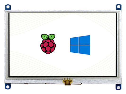 5inch Resistive Touch Screen LCD (B), 800×480, HDMI, Low Power Consumption