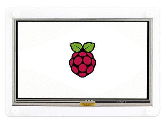 5inch Resistive Touch Screen LCD with Bicolor Case, 800×480, HDMI, Low Power