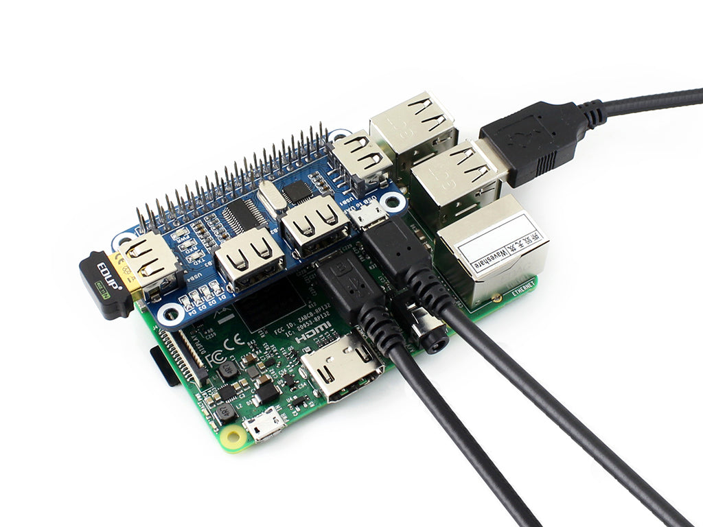4 Port USB HUB HAT for Raspberry Pi