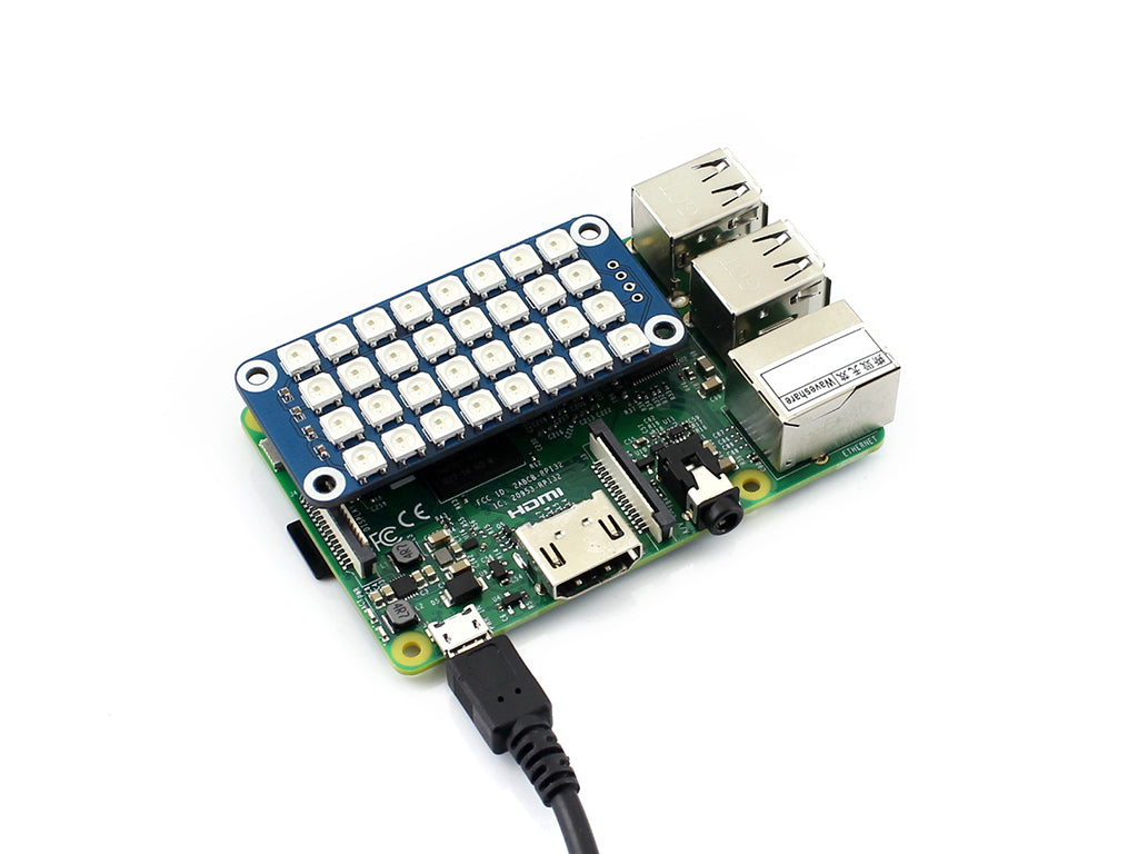 True color RGB LED HAT for Raspberry Pi, colorful display