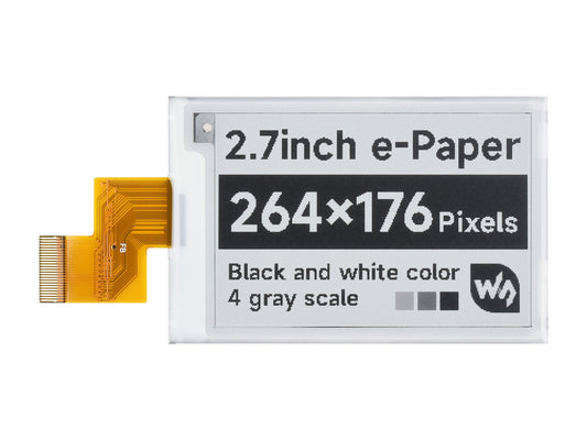 264x176, 2.7inch E-Ink raw display
