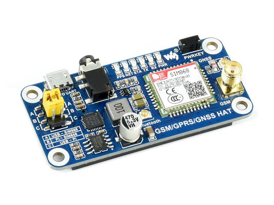 GSM/GPRS/GNSS/Bluetooth HAT for Raspberry Pi