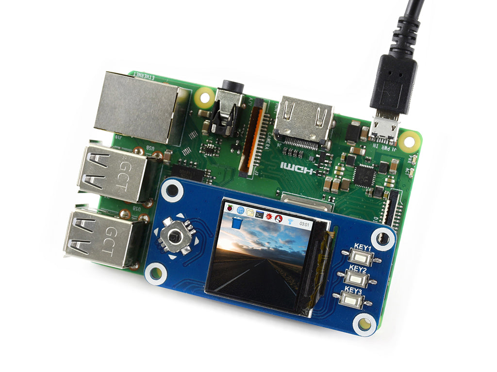 240x240, 1.3inch IPS LCD display HAT for Raspberry Pi