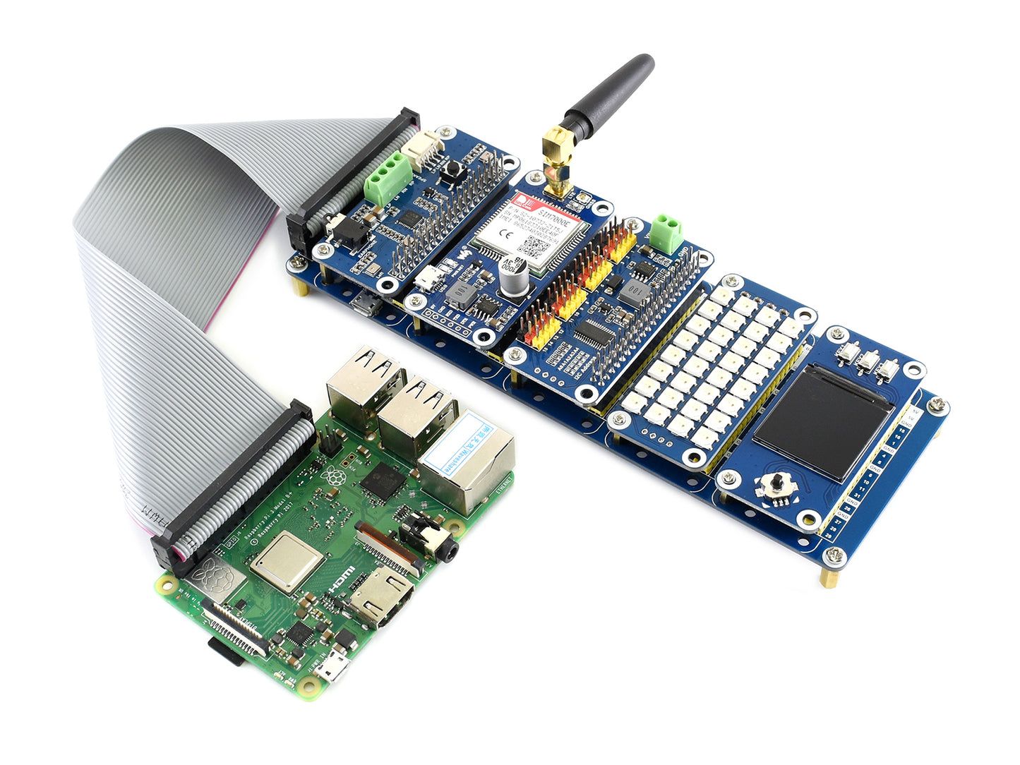 Stack HAT for Raspberry Pi, stacks up to 5 HATs at once