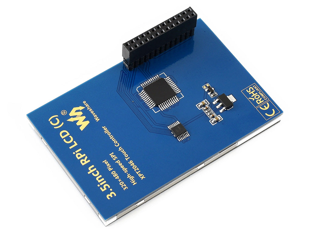3.5inch Resistive Touch Display (C) for Raspberry Pi, 480×320, 125MHz High-Speed SPI