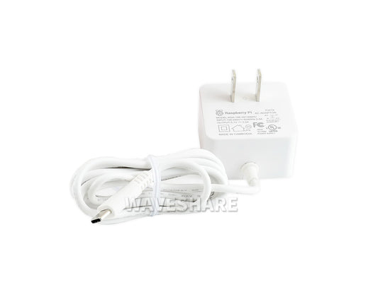 Official USB-C Power Supply for Raspberry Pi 4, US, White