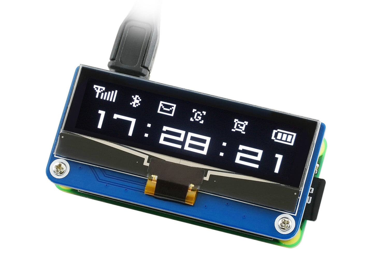 128×32, 2.23inch OLED display HAT for Raspberry Pi