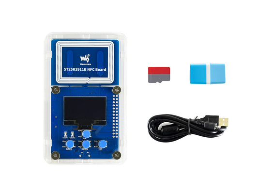 ST25R3911B NFC Evaluation Kit, NFC Reader + TF Card + USB Cable