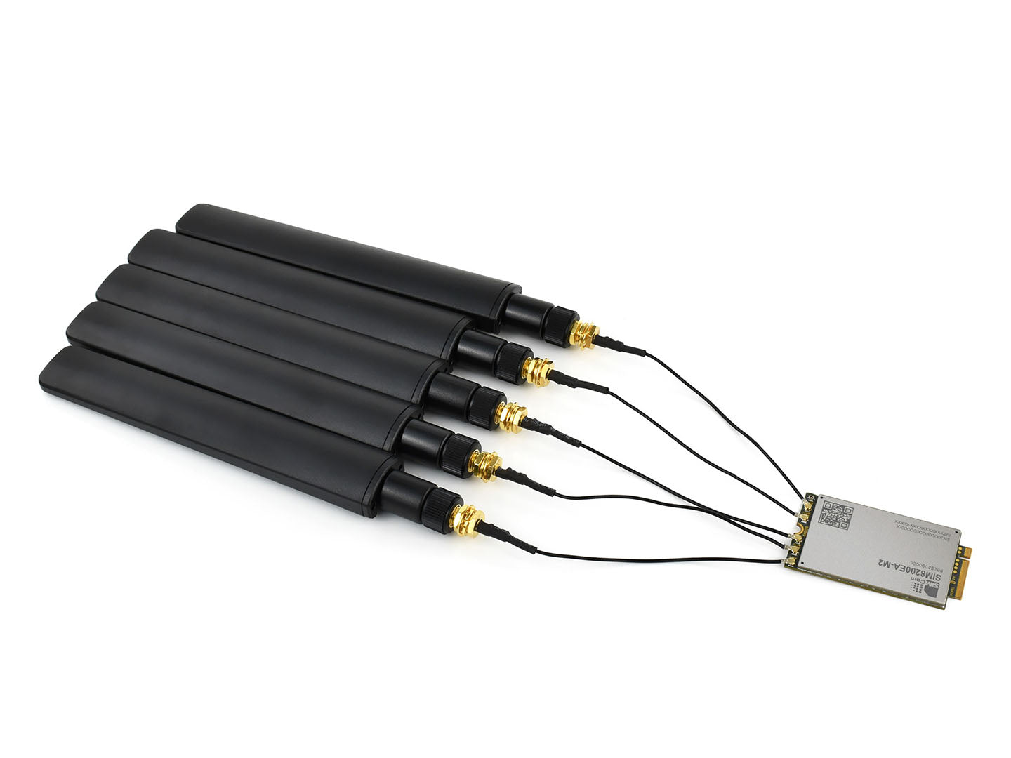 SIM8200EA-M2 5G HAT for Raspberry Pi, 5G/4G/3G Support, Snapdragon X55, Multi Mode Multi Band
