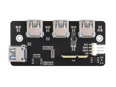 PCIe TO USB 3.2 Gen1 Adapter, for Raspberry Pi Compute Module 4 IO Board, 4x HS USB