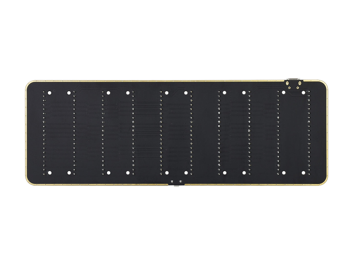 Quad GPIO Expander for Raspberry Pi Pico, Four Sets of Male Headers, USB Power Connector