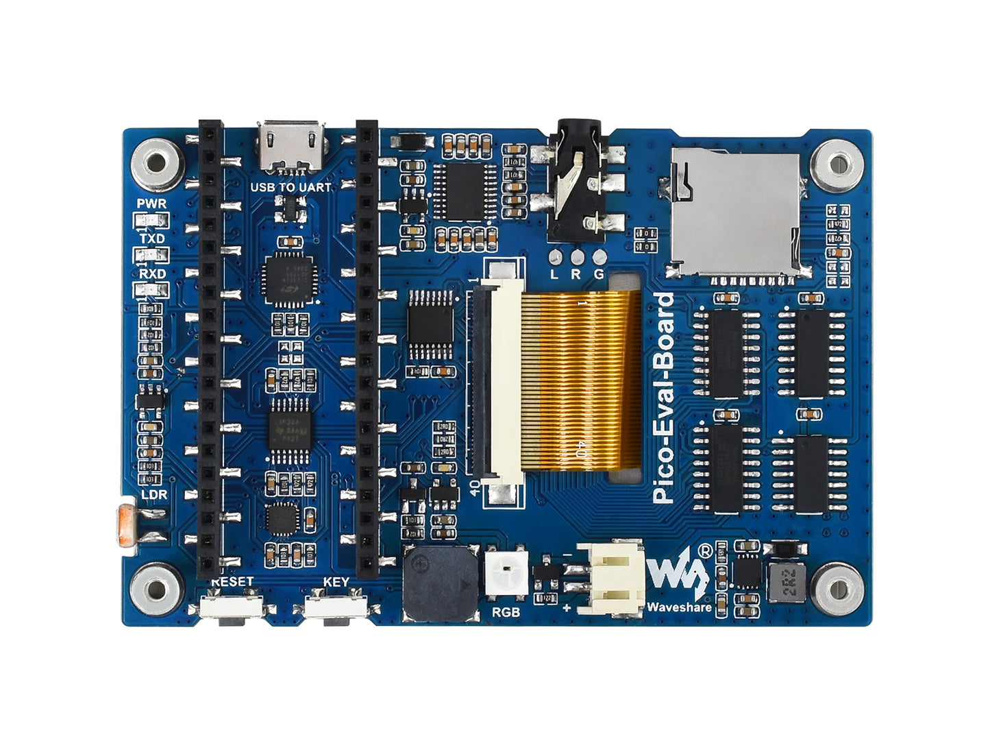 Overall Evaluation Board Designed for Raspberry Pi Pico, Misc Onboard Components