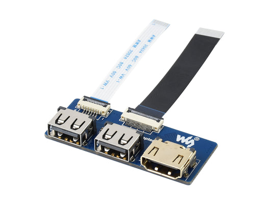 USB HDMI Adapter for CM4-IO-BASE, Adapting FFC Connector To Standard Connector
