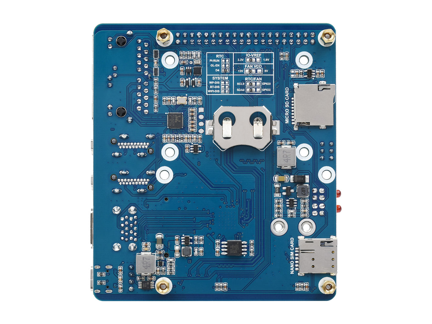 Dual Gigabit Ethernet 5G/4G Base Board Designed for Raspberry Pi Compute Module 4