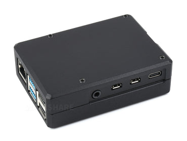 Aluminum Grid Grooved Case for Raspberry Pi 4, Inner Heatsink Pillars