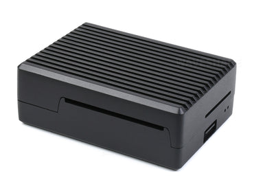 Aluminum Stripe Grooved Case for Raspberry Pi 4, Inner Heatsink Pillars
