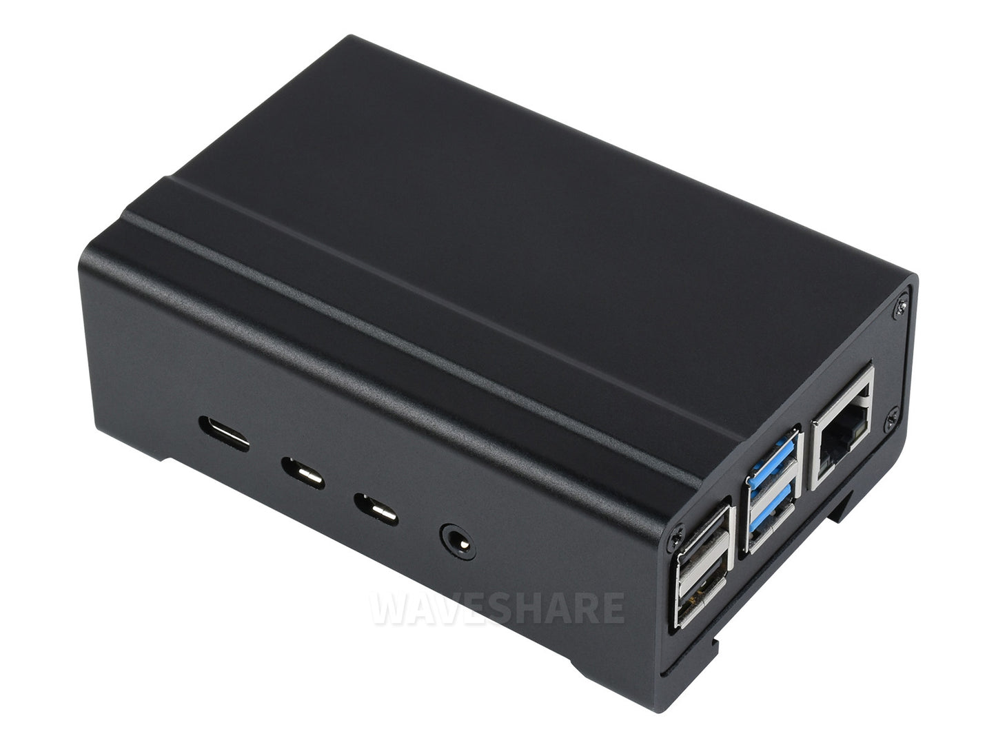 DIN Rail Aluminum Case for Raspberry Pi 4, with Cooling Fan and Heatsinks