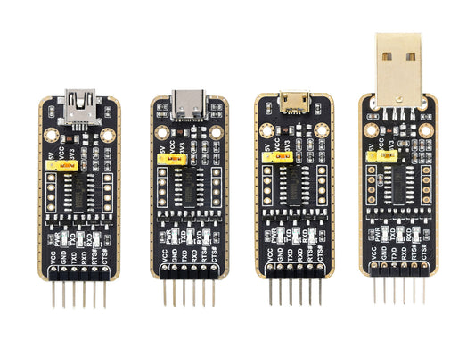 USB To UART Module, Micro / Mini / Type-A / Type-C Connectors, High Baud Rate Transmission