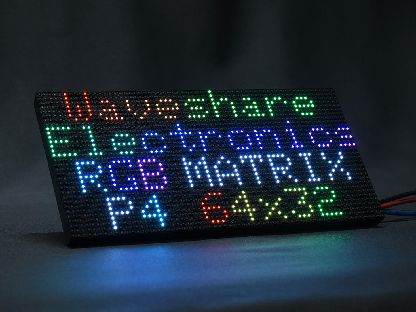 RGB Full-Color LED Matrix Panel, 4mm Pitch, 64×32 Pixels, Adjustable Brightness