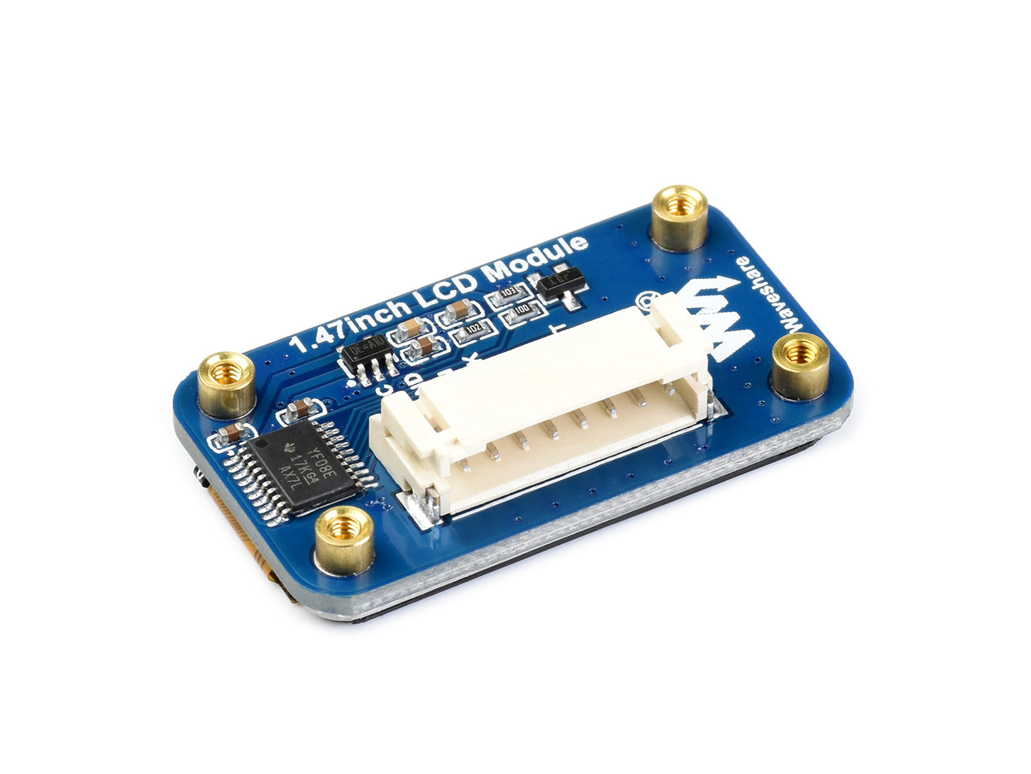 1.47inch LCD Display Module, Rounded Corners, 172x320 Resolution, SPI Interface
