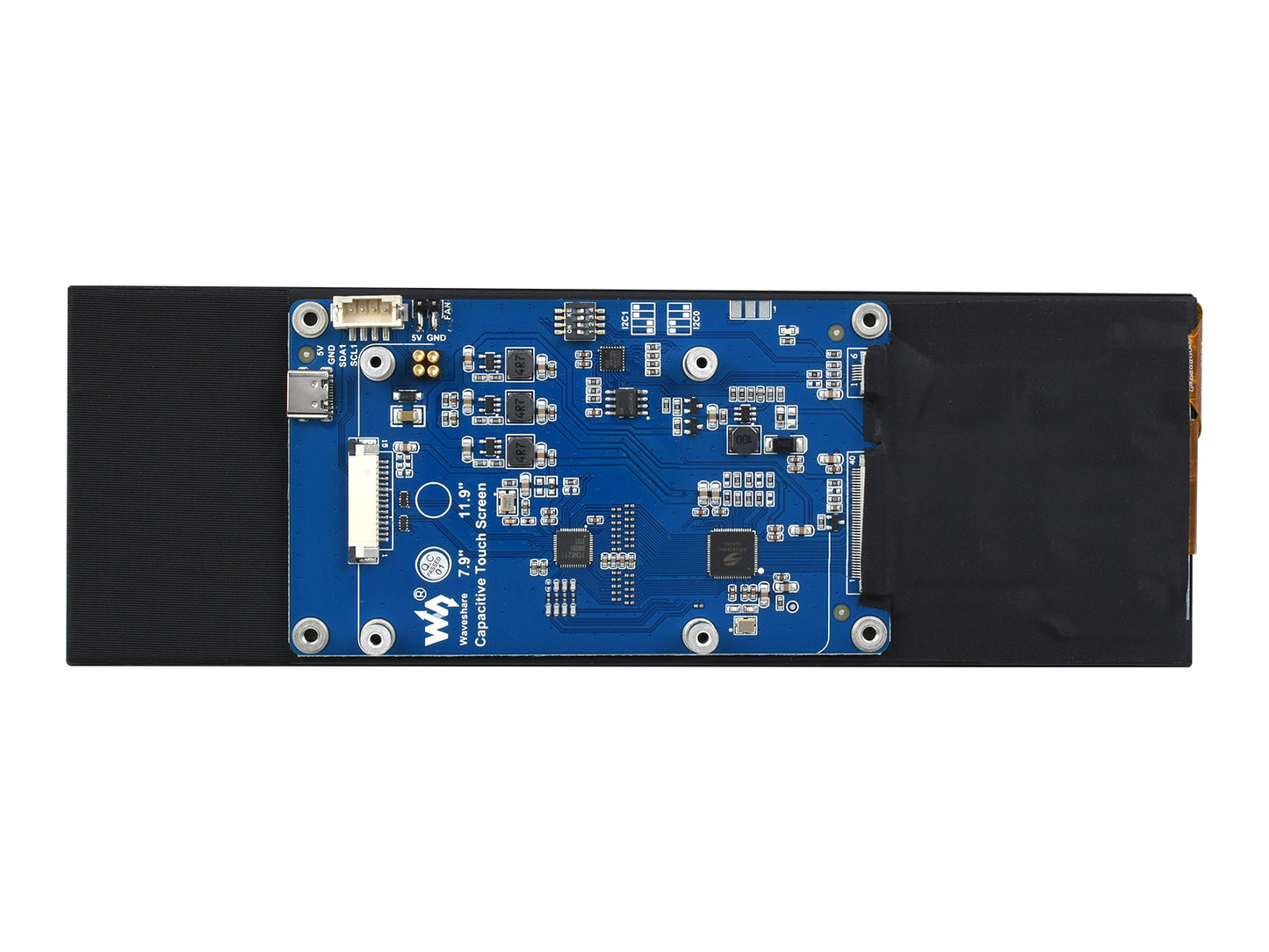 7.9inch Capacitive Touch Display for Raspberry Pi, 400×1280, IPS, DSI Interface