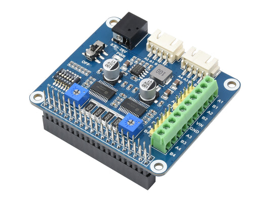 HRB8825 Stepper Motor HAT For Raspberry Pi, Drives Two Stepper Motors, Up To 1/32 Microstepping