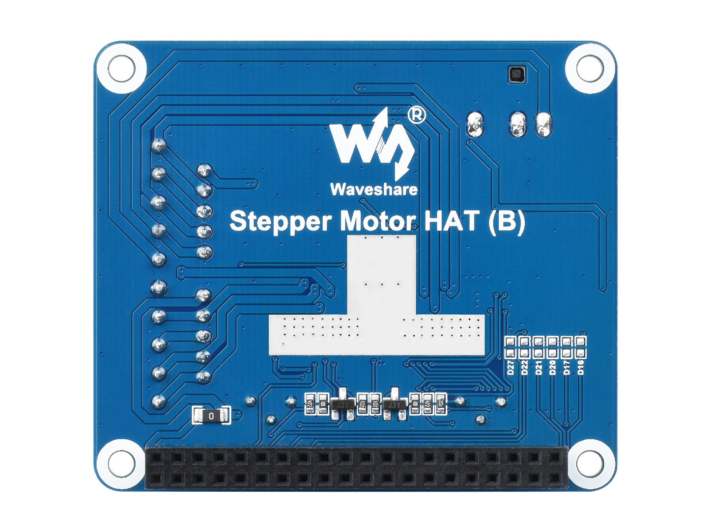HRB8825 Stepper Motor HAT For Raspberry Pi, Drives Two Stepper Motors, Up To 1/32 Microstepping