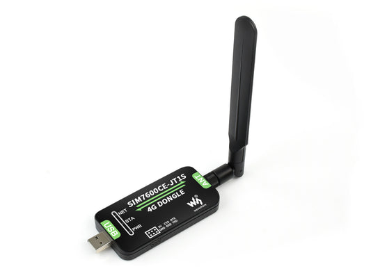 SIM7600CE-JT1S 4G DONGLE with antenna, industrial grade 4G communication peripheral, for China