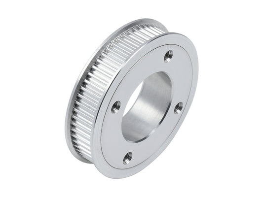 2GT 60 Teeth Aluminum Timing Pulley, 19mm Center Bore Diameter, with 4 Flat Holes