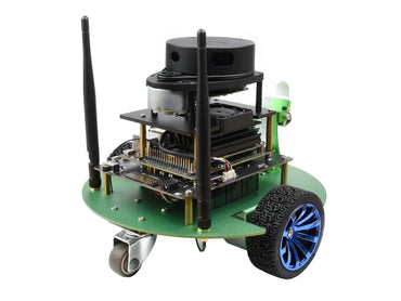 JetBot Professional Version ROS AI Kit Accessories, Dual Controllers AI Robot, Lidar Mapping, Vision Processing