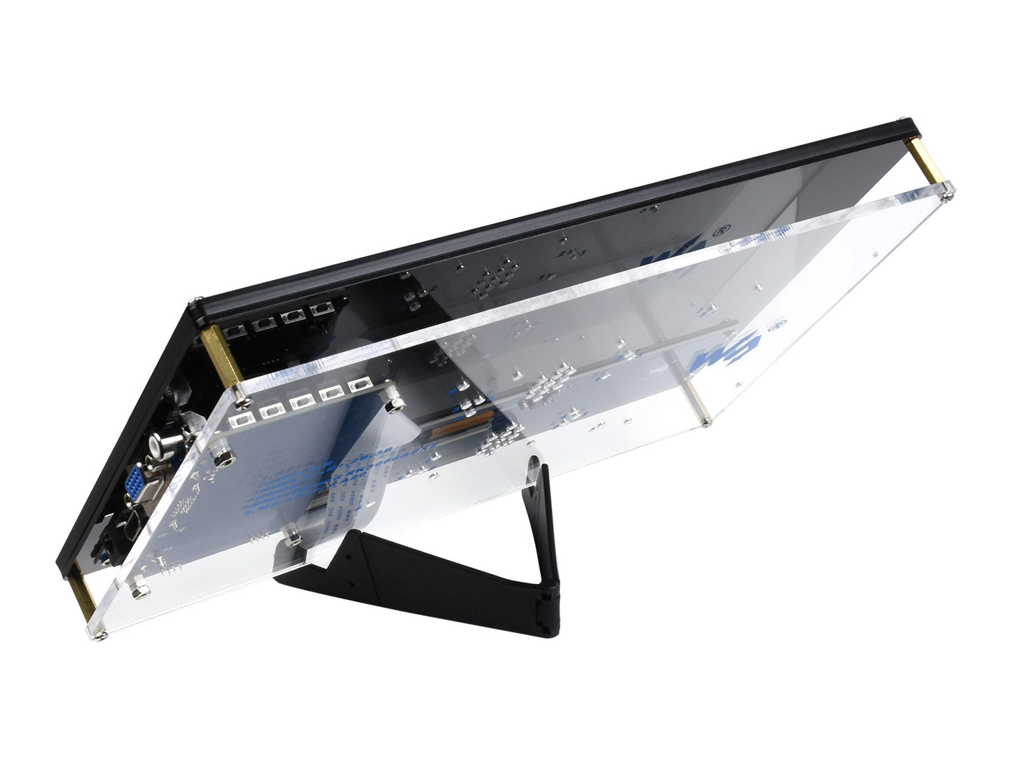 10.1inch Capacitive Touch Screen LCD (F) with Case, 1024×600, HDMI, Various Systems & Devices Support