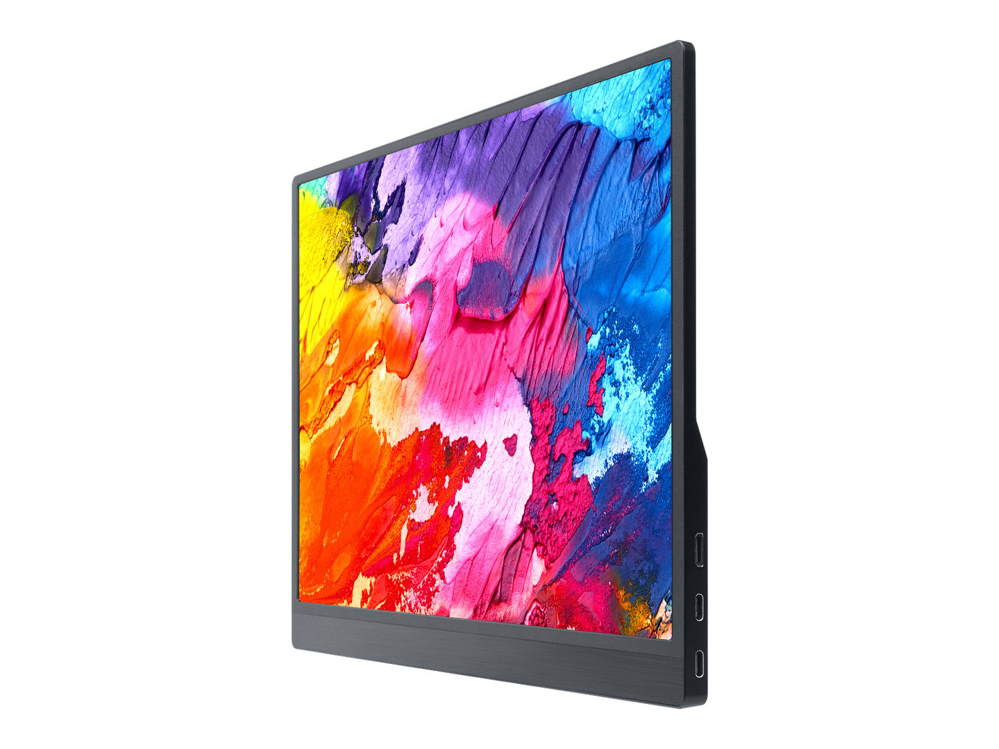 15.6inch Monitor with Stand, Thin and Light Design, IPS screen, 1920 × 1080 Full HD, 100%sRGB High Color Gamut
