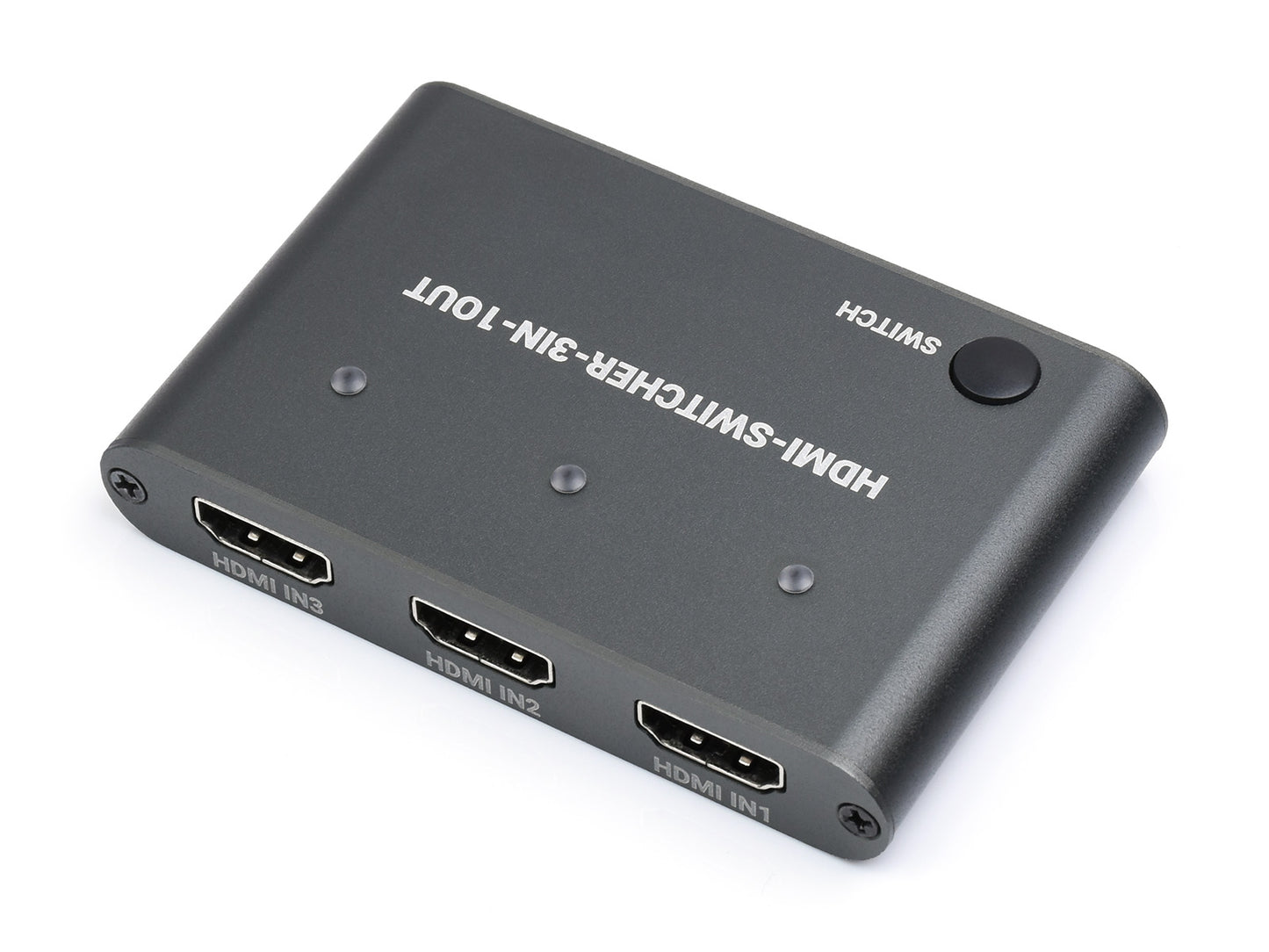 HDMI 4K Switcher, 3 In 1 Out, One-Click Switch