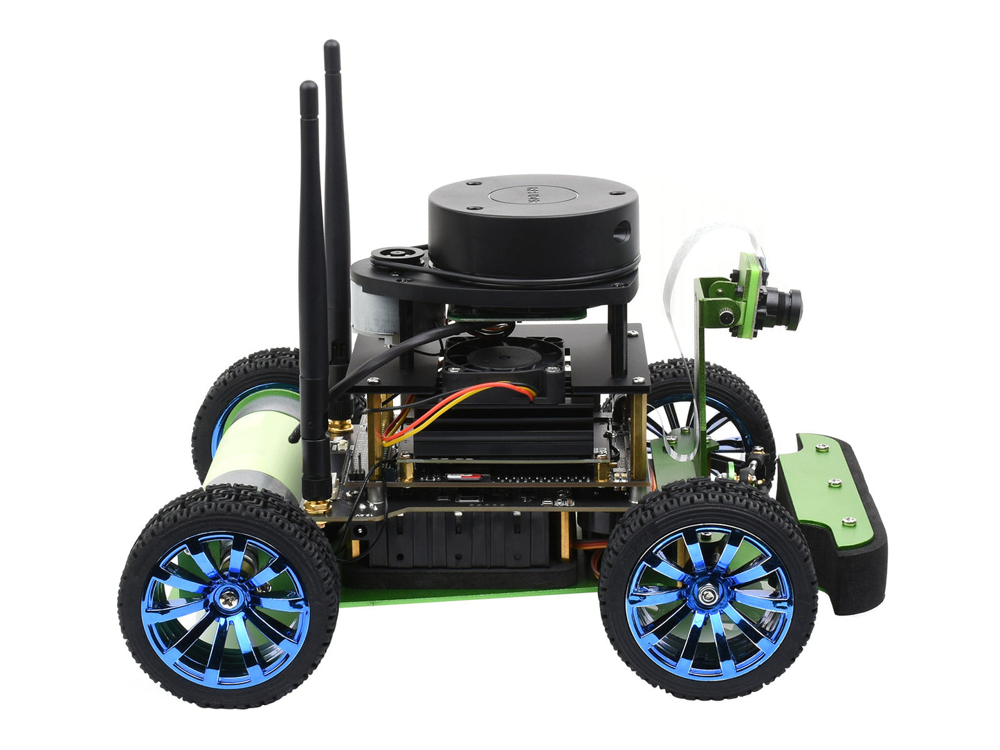 JetRacer Professional Version ROS AI Kit Accessories, Dual Controllers AI Robot, Lidar Mapping, Vision Processing
