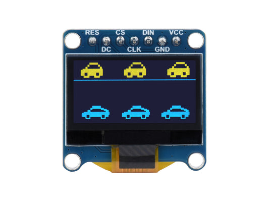 0.96inch OLED Display Module, 128×64 Resolution, SPI / I2C Communication