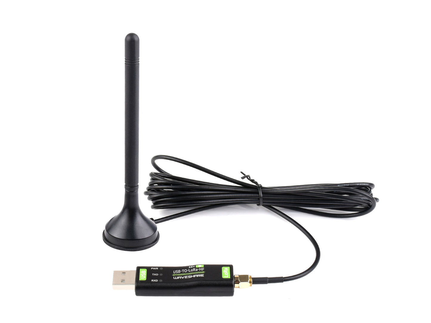 LPWA Outdoor Waterproof Antenna, 5dBi High gain with magnetic base, LoRa Antenna, 4G/3G/2G/LPWA Support, options for Frequency Version
