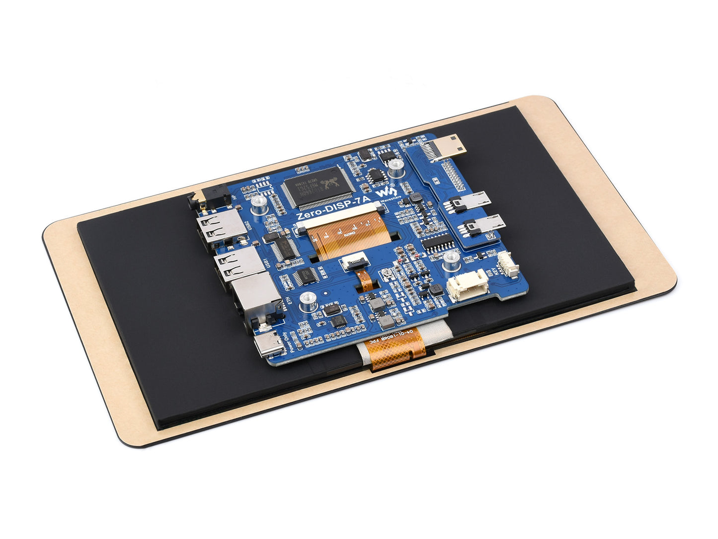7″ Touch Display Kit For Raspberry Pi Zero, With IPS Display Expansion Board, 1024×600, 5-point Capacitive Touch