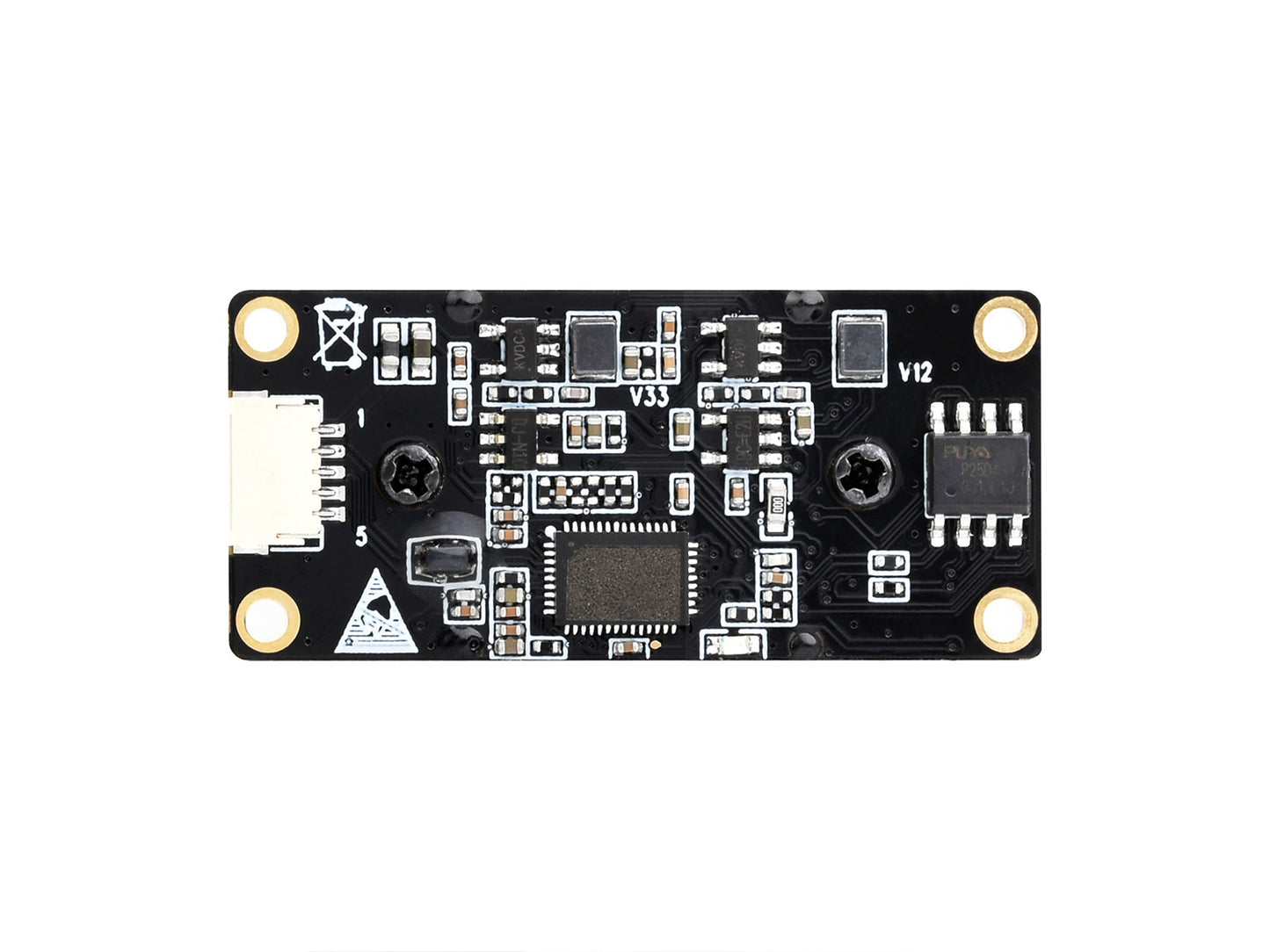 OV5693 5MP USB Camera, Fixed-focus, Auto Focusing, M12 Camera Module, Onboard Dual Microphones