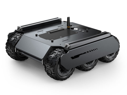 Flexible And Expandable 6x4 Off-Road UGV, With Extension Rails and ESP32 Slave Computer, 6 wheels 4WD Mobile Robot Chassis