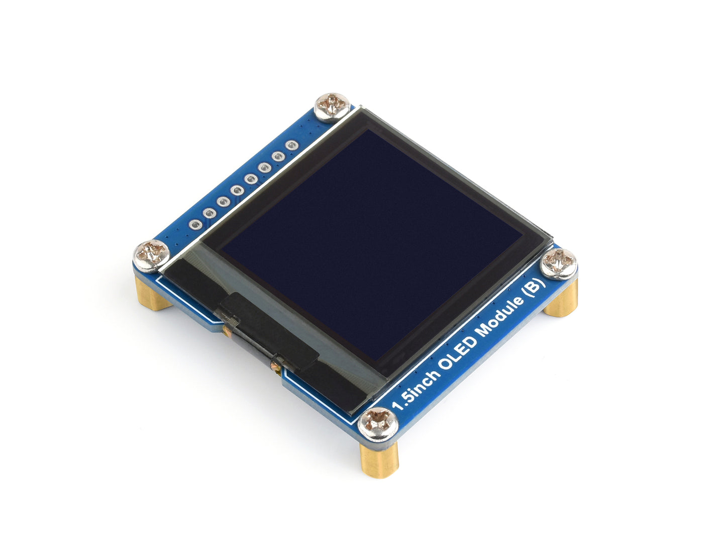 1.5inch OLED Display Module, 128×128 Resolution, SPI / I2C Communication, Black / White Display Color