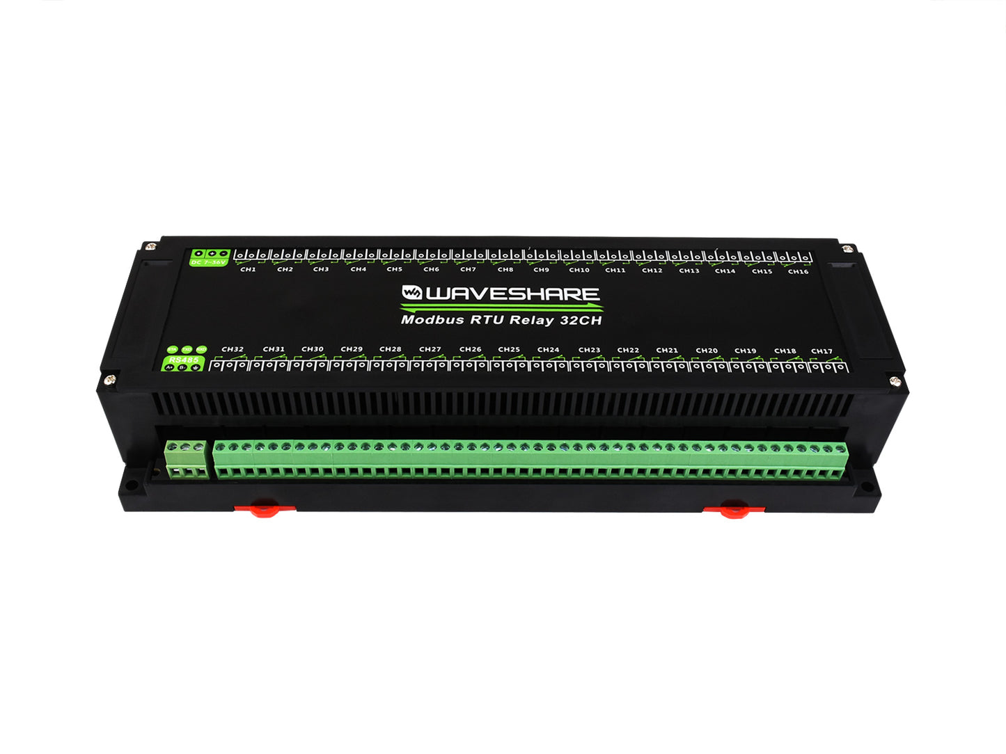 Modbus RTU 32-Ch Relay Module, RS485 Interface, With Multiple Isolation Protection Circuits