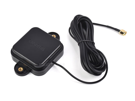 GNSS L1+L2+L5 Multi-GNSS & Multi-Frequency Active Antenna, SMA-J Connector, Supports Multi-GNSS Positioning Systems