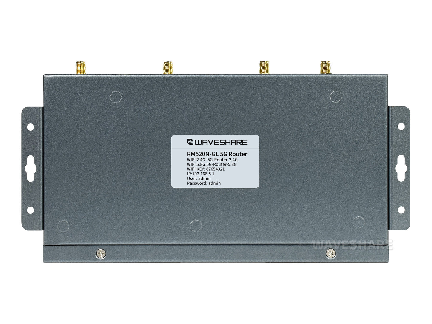 RM520N-GL industrial 5G Router, wireless CPE, snapdragon X62 onboard, 5G Global Band Module, Gigabit Ethernet and WiFi