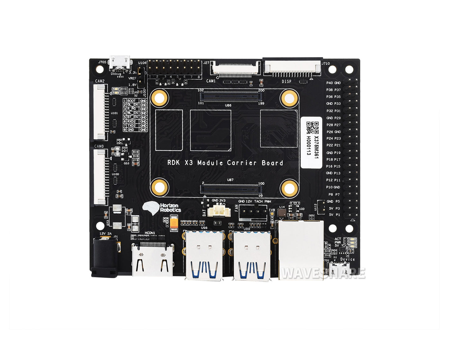 Official D-Robotics RDK X3 MD Carrier Board For RDK X3 Module, Suitable For All Variants Of RDK X3 MD Module