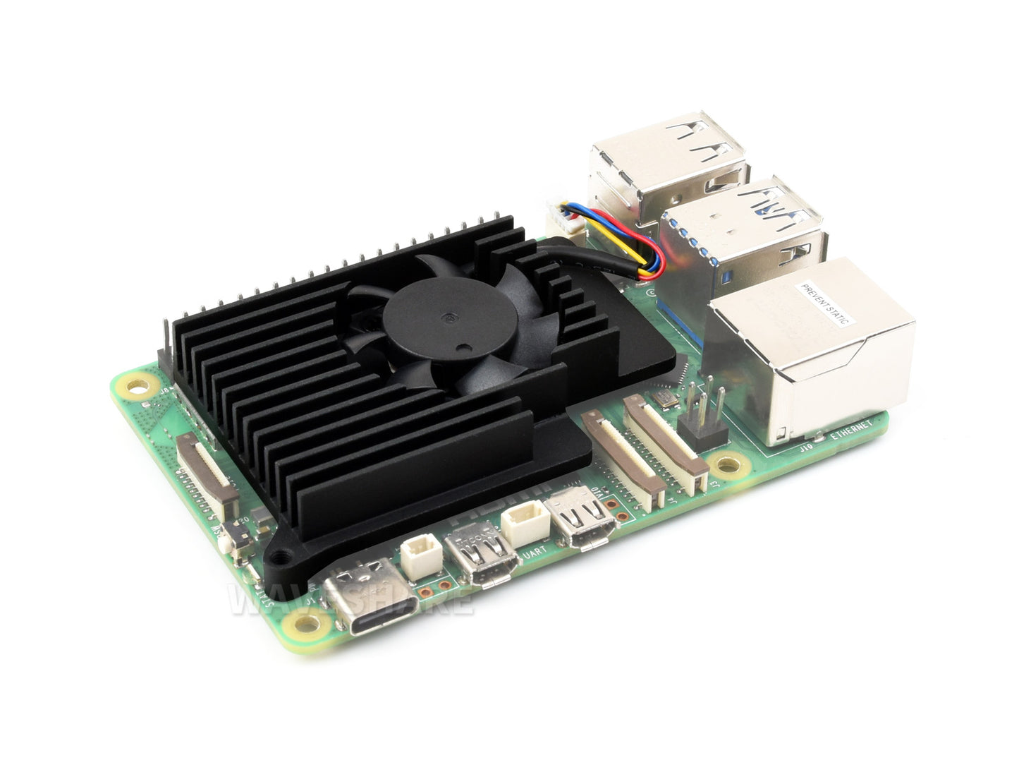Active Cooler for Raspberry Pi 5, Active Cooling Fan, Aluminium Heatsink, With Thermal Pads