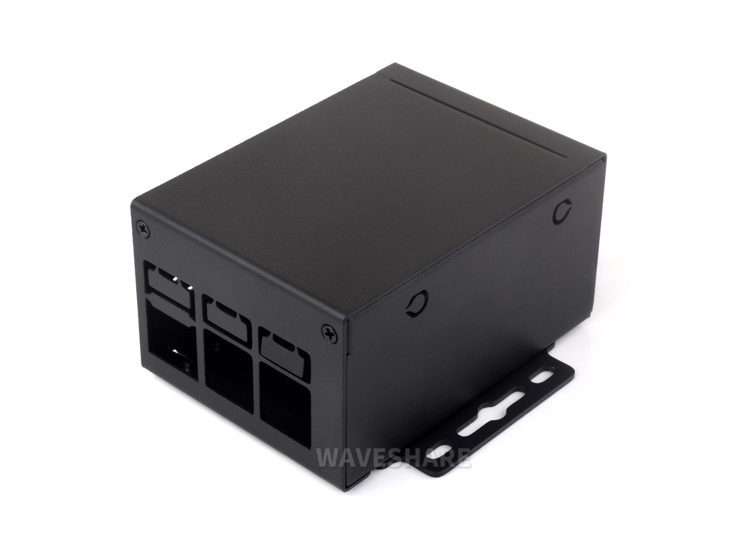 Industrial Grade Metal Case (D) for Raspberry Pi 5, Larger Internal Space, Supports Installing Official Cooling Fan And Various HATs, Wall-mount and Rail-mount Support