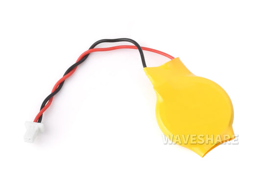 RTC Battery for Raspberry Pi 5, Options For 25mAh / 64mAh / 180mAh Battery Capacity, 2PIN JST connector