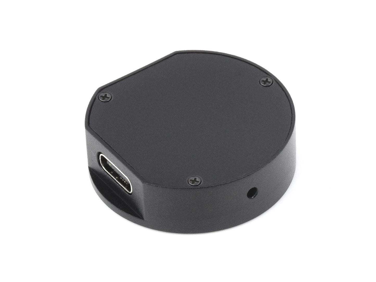 RP2040 MCU Board, With 0.99inch Round LCD, Accelerometer And Gyroscope Sensor, With CNC Metal Case