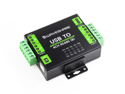 Industrial Isolated USB To 4-Ch RS485 Converter (B), CH344L Chip, Multi Protection Circuits, Multi Systems Support